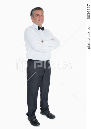 Well-dressed man in dickey bow 6836367