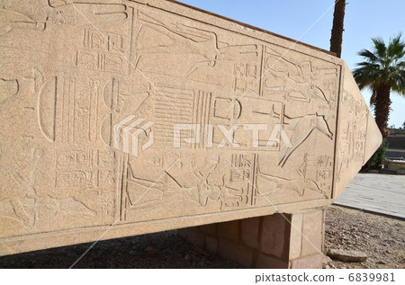 Queen Hatshepsut lying on the Temple of Carnac Obelisk 6839981