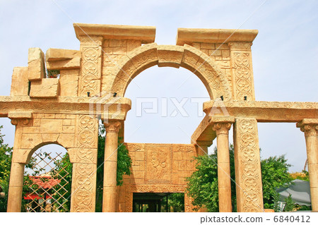 Ancient style construction Ancient style construction 6840412