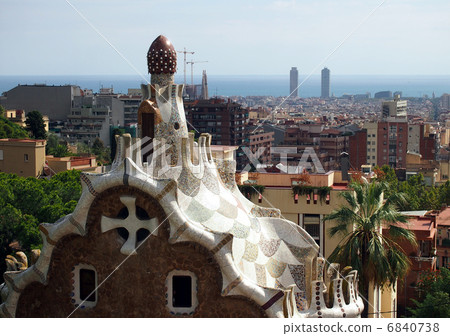 Park Güell in Barcelona Park Güell in Barcelona 6840738