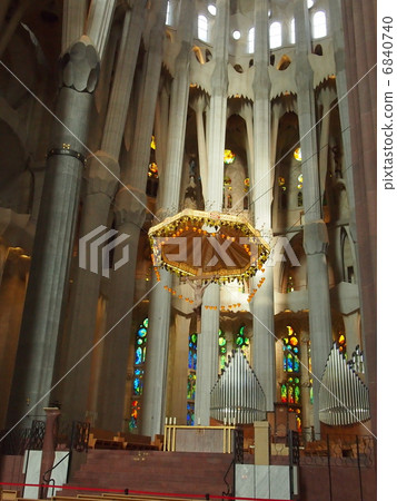 Inside of Sagrada Familia Inside of Sagrada Familia 6840740