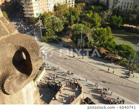 View from the roof of Sagrada Familia View from the roof of Sagrada Familia 6840741