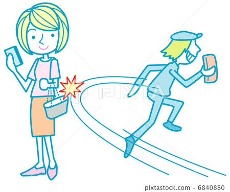 A woman whose wallet is stolen 6840880