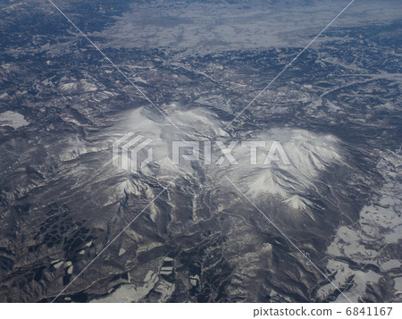 Hakkoda mountain aerial photograph in winter Hakkoda mountain aerial photograph in winter 6841167