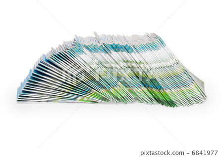 Pile of color magazines 6841977