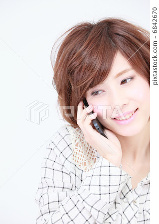 Smartphone and ladies Smartphone and ladies 6842670