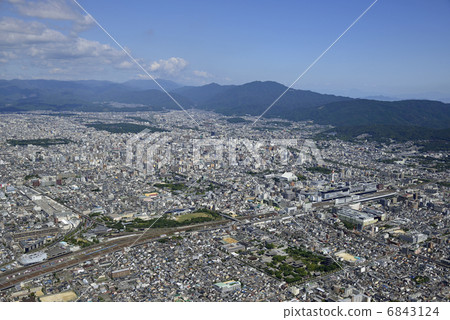 Kyoto city aerial shooting 6843124