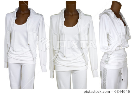 Female white tracksuit Female white tracksuit 6844646