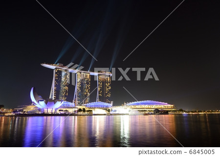 新加坡夜視圖 6845005