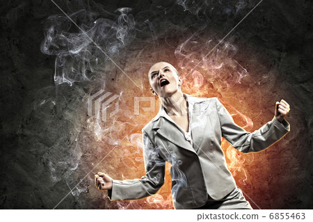 businesswoman in anger businesswoman in anger 6855463