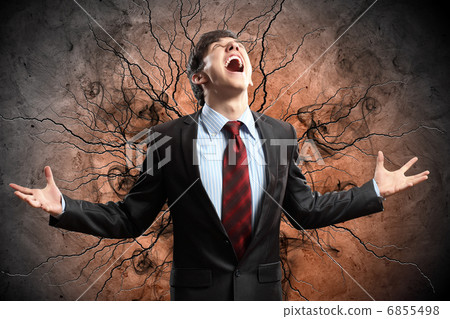 businessman in anger businessman in anger 6855498