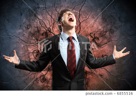 businessman in anger businessman in anger 6855516