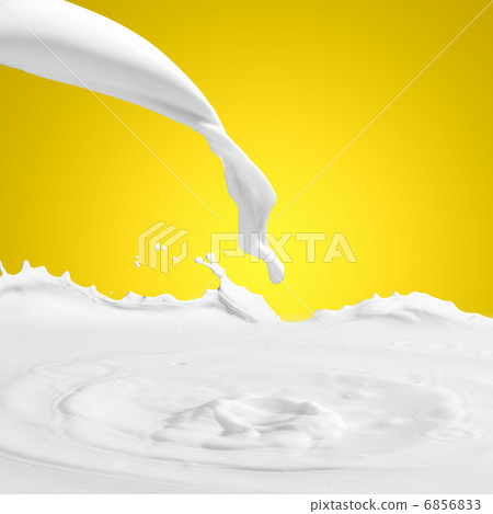 Pouring milk splash Pouring milk splash 6856833