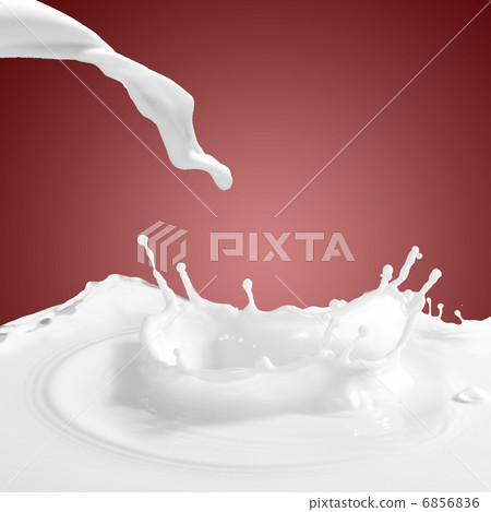 Pouring milk splash Pouring milk splash 6856836