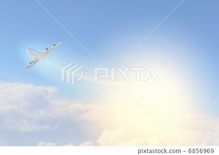 Image of airplane in sky Image of airplane in sky 6856969