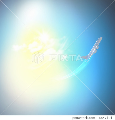 Image of airplane in sky Image of airplane in sky 6857191