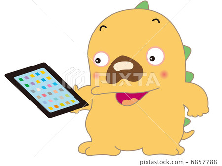 有片劑的恐龍孩子 6857788