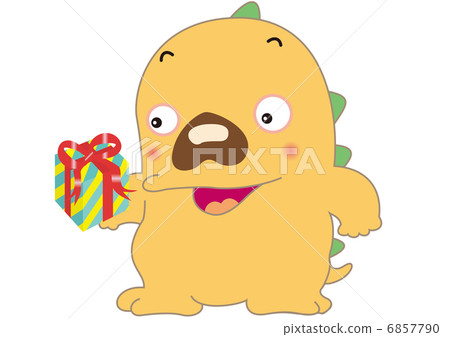 有禮物的恐龍孩子 6857790