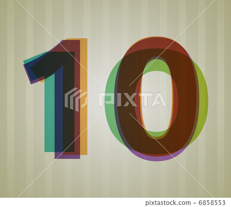 Color Transparency Number - Stock Illustration [6858553] - PIXTA