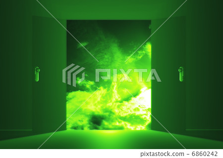 Mysterious Door Heaven Clouds 6860242