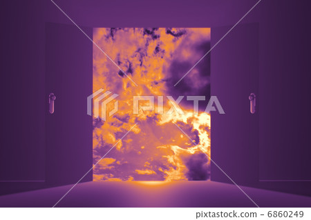 Mysterious Door Heaven Clouds 6860249
