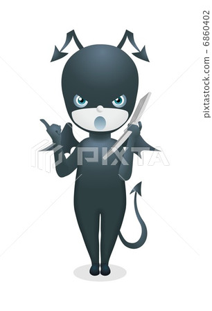 Small devil illustration - Stock Illustration [6860402] - PIXTA