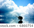 Lamp on clouds background 6860754
