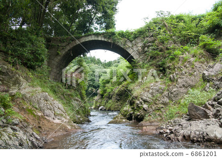 Stone bridge of Kyushu Oita Ranier Eyeglass Bridge 6861201