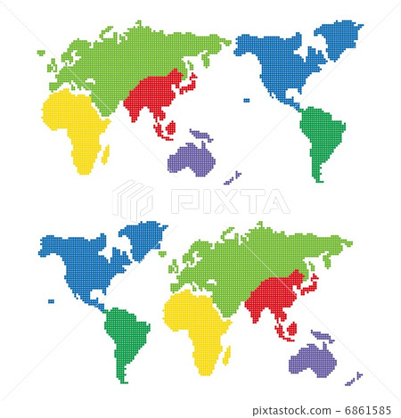 Dot world map 6861585