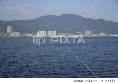 琵琶湖和Hieizan 6863113