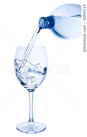 pouring water into glass 6864514