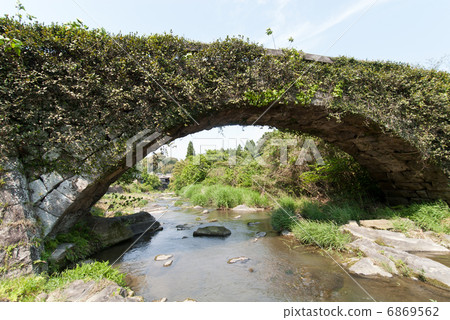 Ishibashi of Kyushu Kumamoto Uki-shi Yamazaki Bridge 6869562