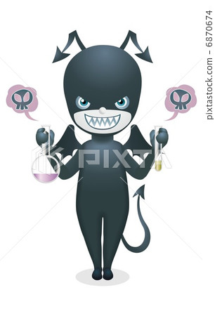 Small devil illustration - Stock Illustration [6870674] - PIXTA