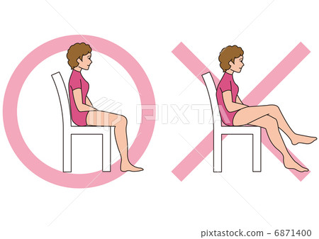 Correct sitting posture 6871400