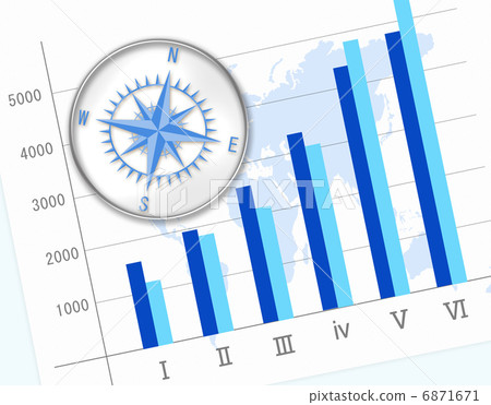 企業管理政策企業背景成長有利圖表向上 6871671