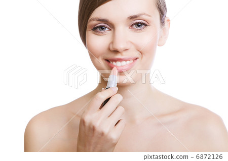 natural woman with lipstick natural woman with lipstick 6872126