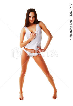 Sexy flirting brunette model Sexy flirting brunette model 6872212