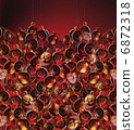 background of gold hearts 6872318