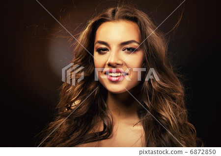 pretty woman with curls pretty woman with curls 6872850