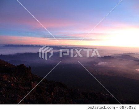 Scenery from Mt. Fuji summit Scenery from Mt. Fuji summit 6875052