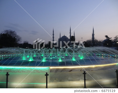 Blue Mosque which was lighted up 6875519