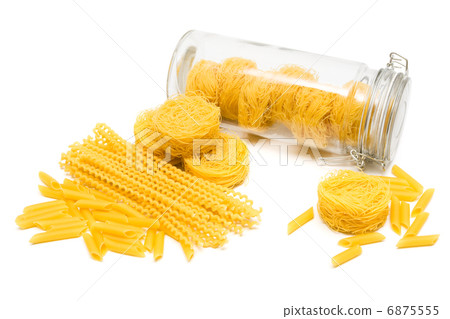 pasta in glass jar 6875555