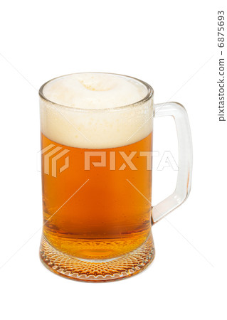 mug with a fresh beer mug with a fresh beer 6875693