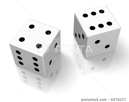 渲染兩個骰子的圖像 渲染兩個骰子的圖像 6878257