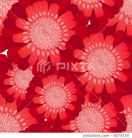 Seamless floral pattern - Stock Illustration [6878338] - PIXTA