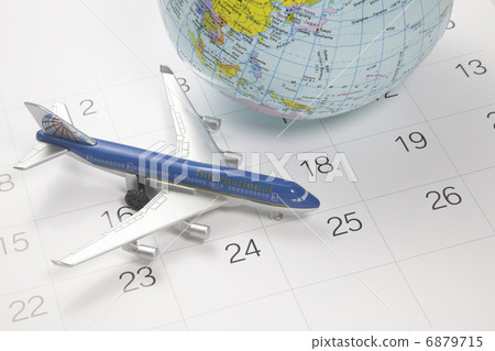 玩具飛機和日曆 6879715