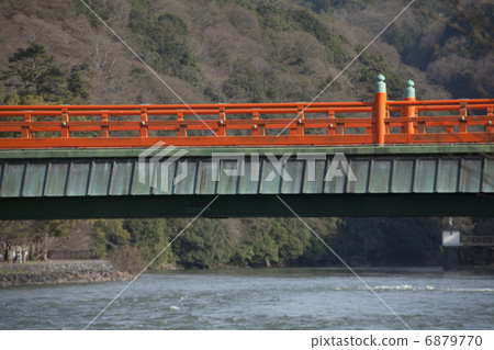 宇治河和朝霧橋 6879770