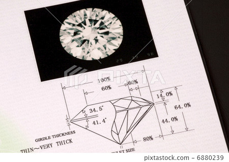 Diamond's certificate of identification Diamond's certificate of identification 6880239