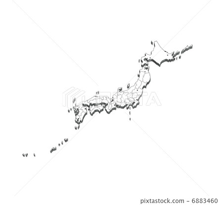 日本地圖·塊地圖 6883460