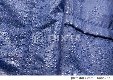 Rainwear wetted by rain Rainwear wetted by rain 6885243